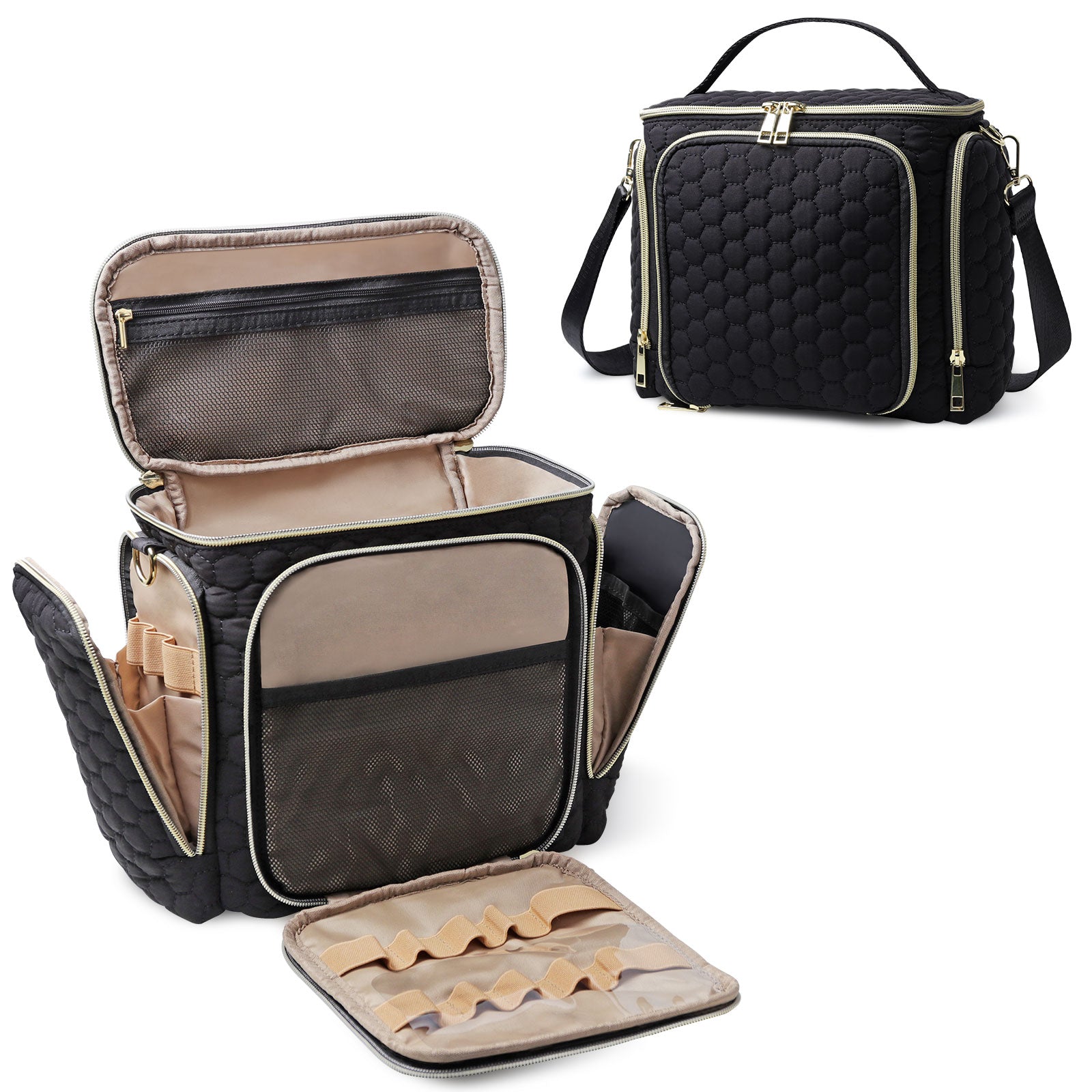 Multi-functional Crossbody Toiletry & Cosmetic Bag