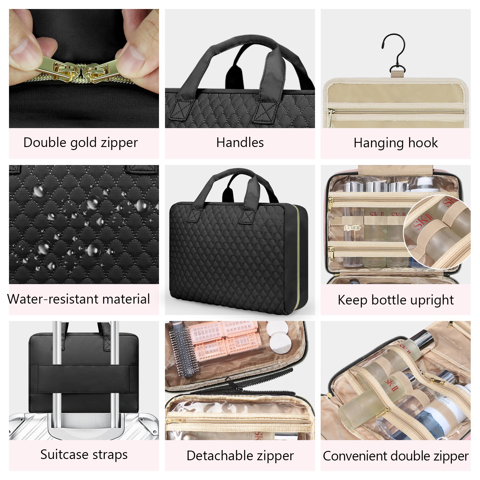 urophylla 4-in-1 Detachable Hanging Toiletry Bag