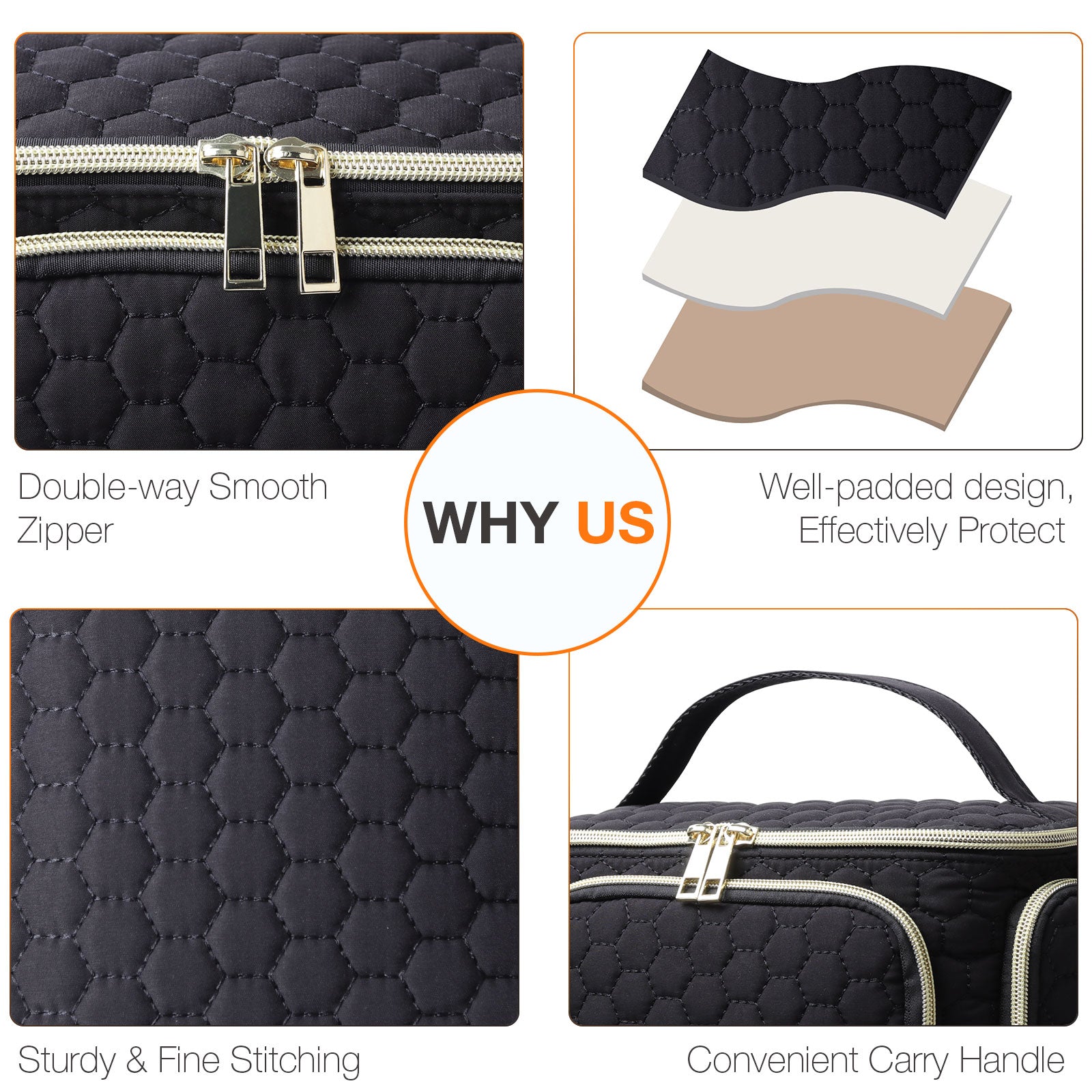 Multi-functional Crossbody Toiletry & Cosmetic Bag