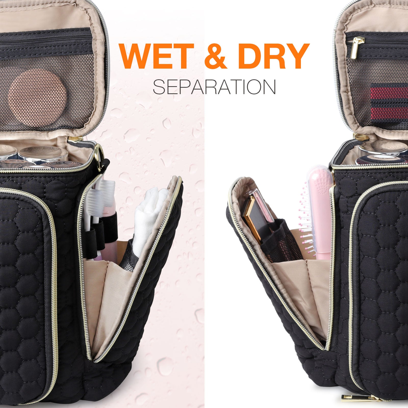 Multi-functional Crossbody Toiletry & Cosmetic Bag